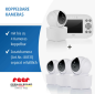 Preview: Integrierte Temperaturanzeige auf dem Monitor der Reer BabyCam XL Move zur Überwachung des optimalen Raumklimas im Babyzimmer.